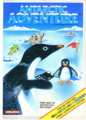 Antarctic Adventure box art for Colecovision
